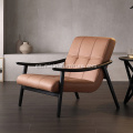 Madera sólida con silla leisrue de color negro